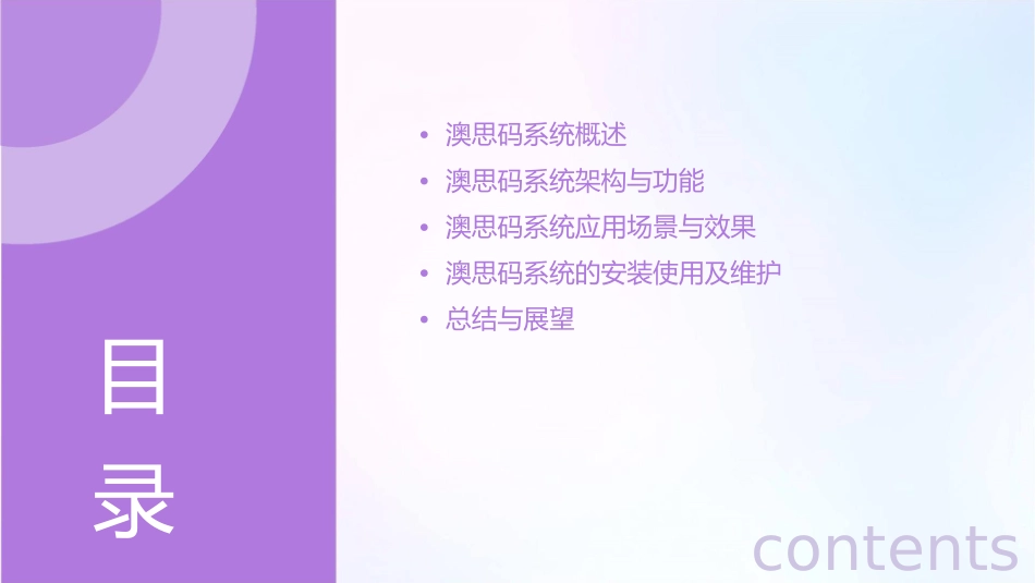 澳思码系统介绍课件_第2页