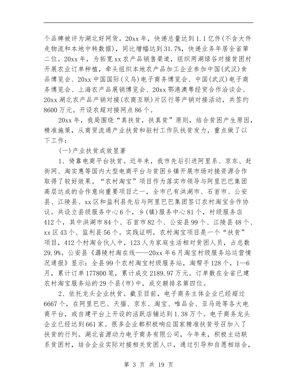 精准扶贫工作年度总结报告_第3页