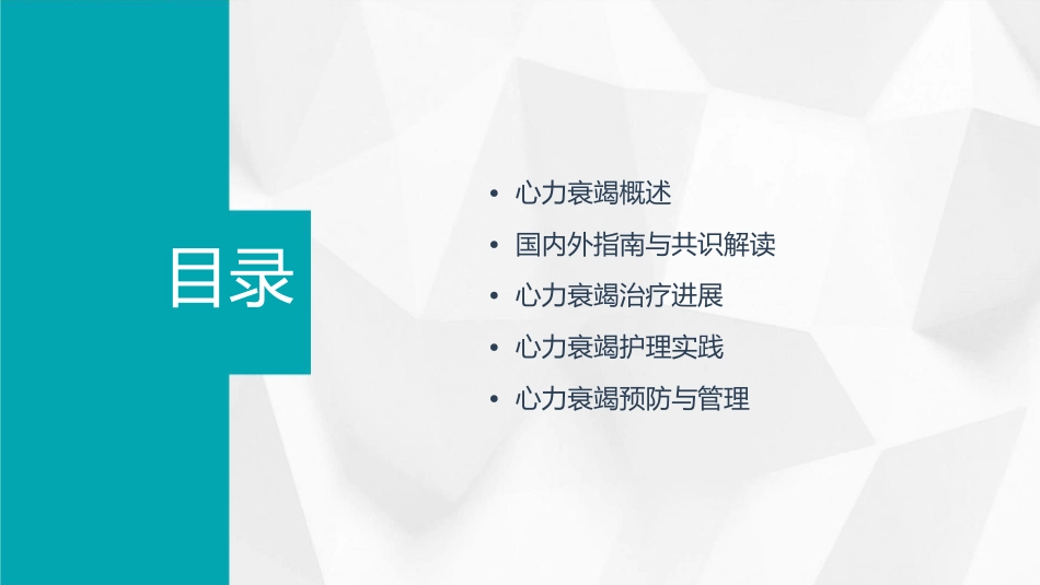 心力衰竭诊断与治疗国内外指南与共识解读护理课件_第2页