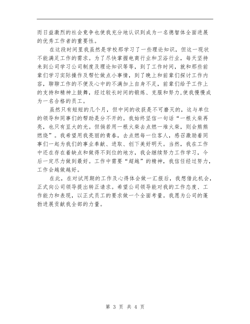 2024年客服专员试用期转正工作总结范文【最新版】_第3页