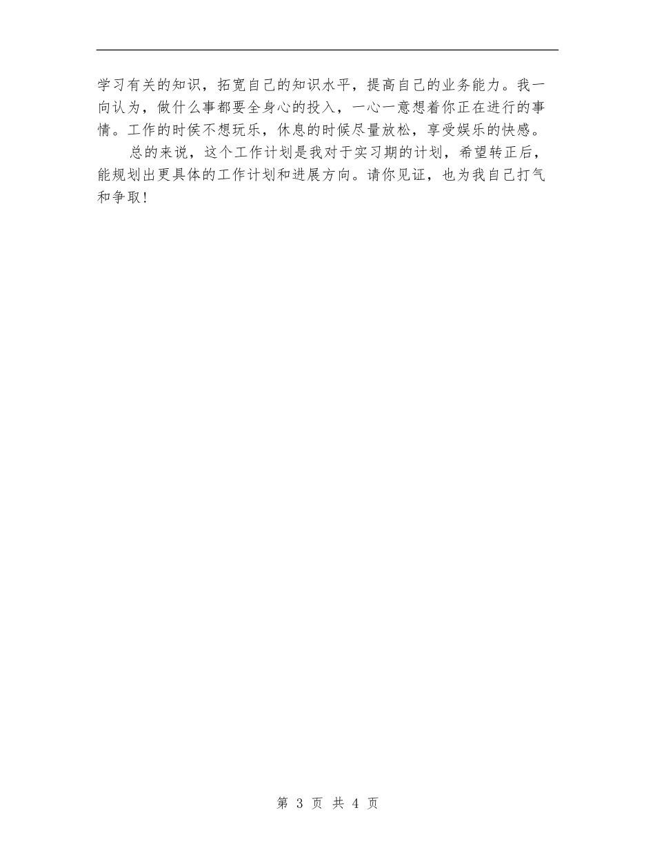 IT行业员工工作计划_第3页