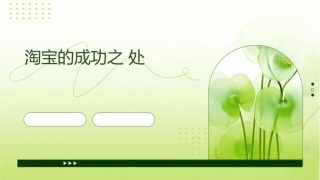 淘宝的成功之处课件