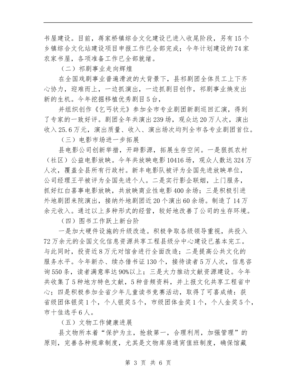 文化局年度工作总结_第3页