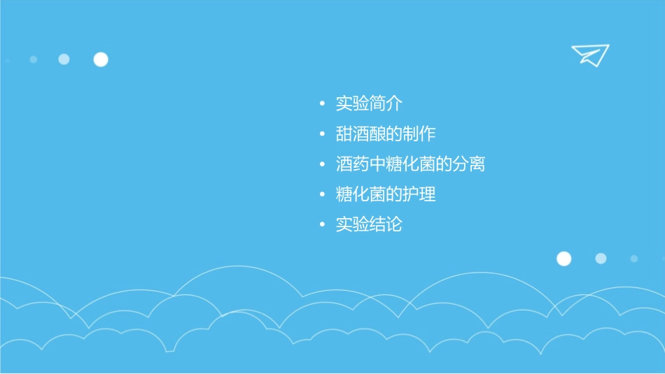 实验八甜酒酿的制作及酒药中糖化菌的分离护理课件_第2页