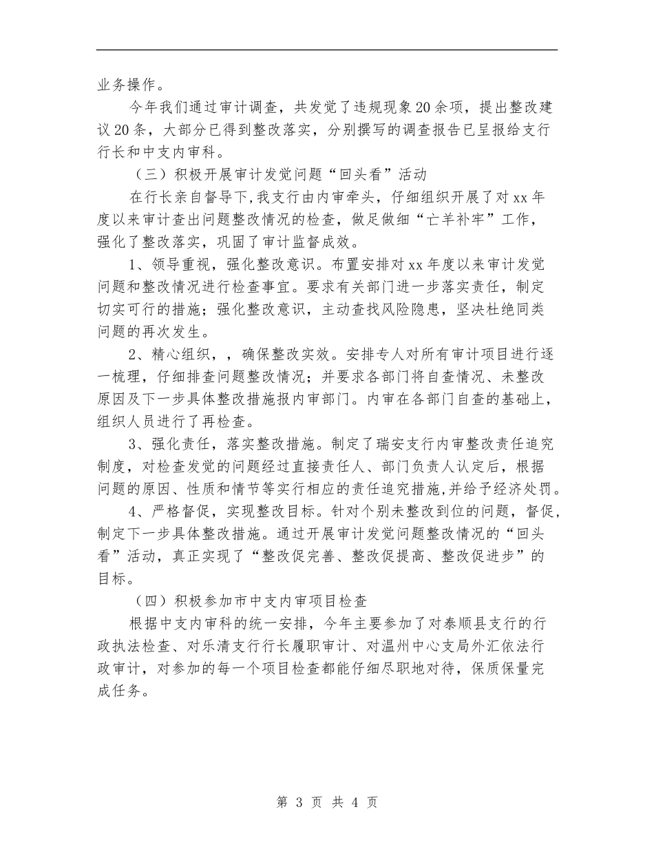 2024年度银行内审工作总结_第3页