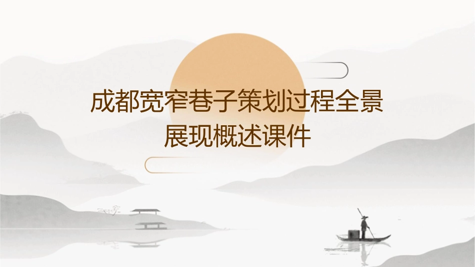 成都宽窄巷子策划过程全景展现概述课件_第1页