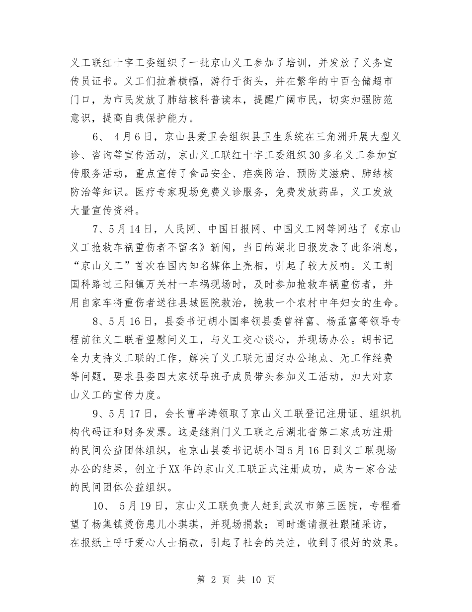 2024年义工联2024年度工作总结与2024年义工联合会年终工作总结范文汇编_第2页