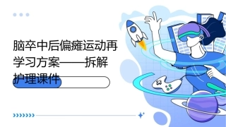 脑卒中后偏瘫运动再学习方案——拆解护理课件
