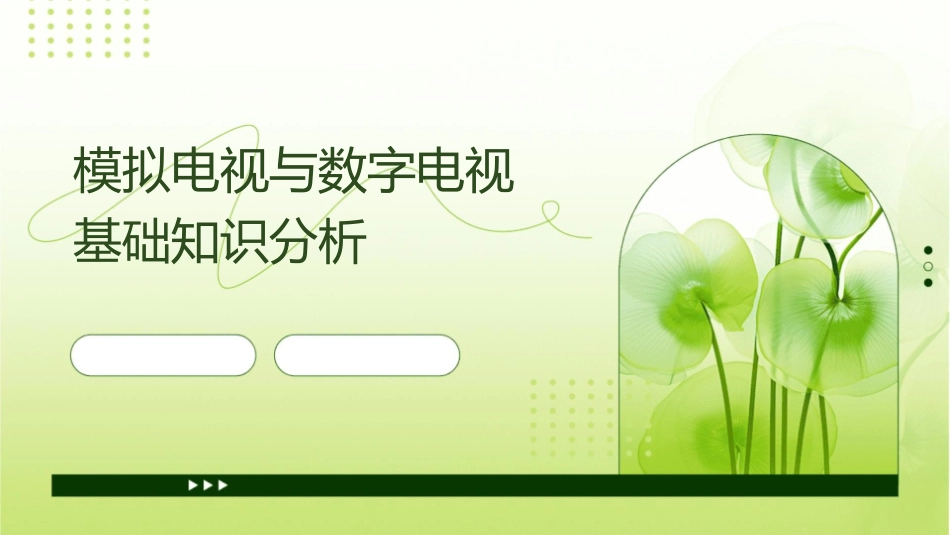 模拟电视与数字电视基础知识分析课件_第1页