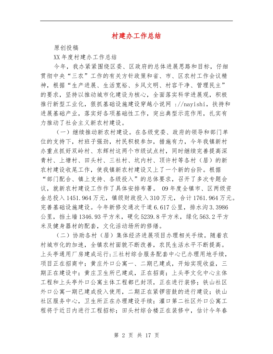 村建办工作总结_第2页