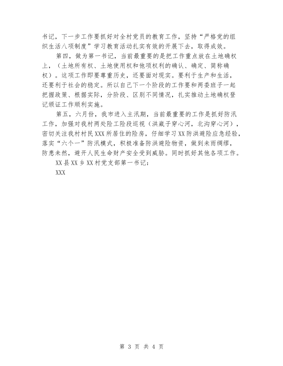 第一书记述职报告发言_第3页