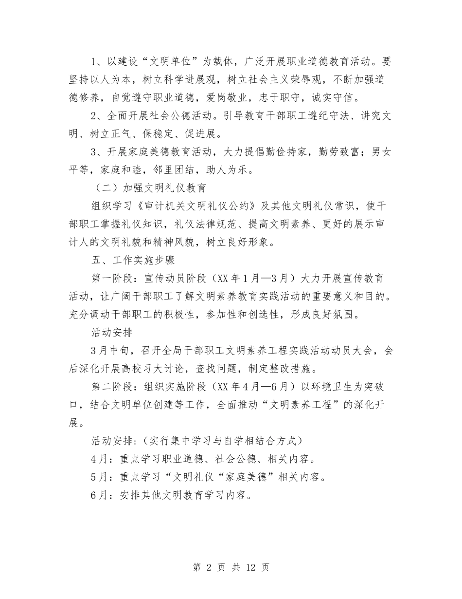 2024教育实践活动方案与2024教育局个人工作计划范文汇编_第2页