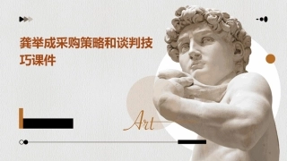 龚举成采购策略和谈判技巧课件