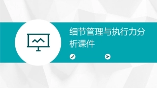 细节管理与执行力分析课件