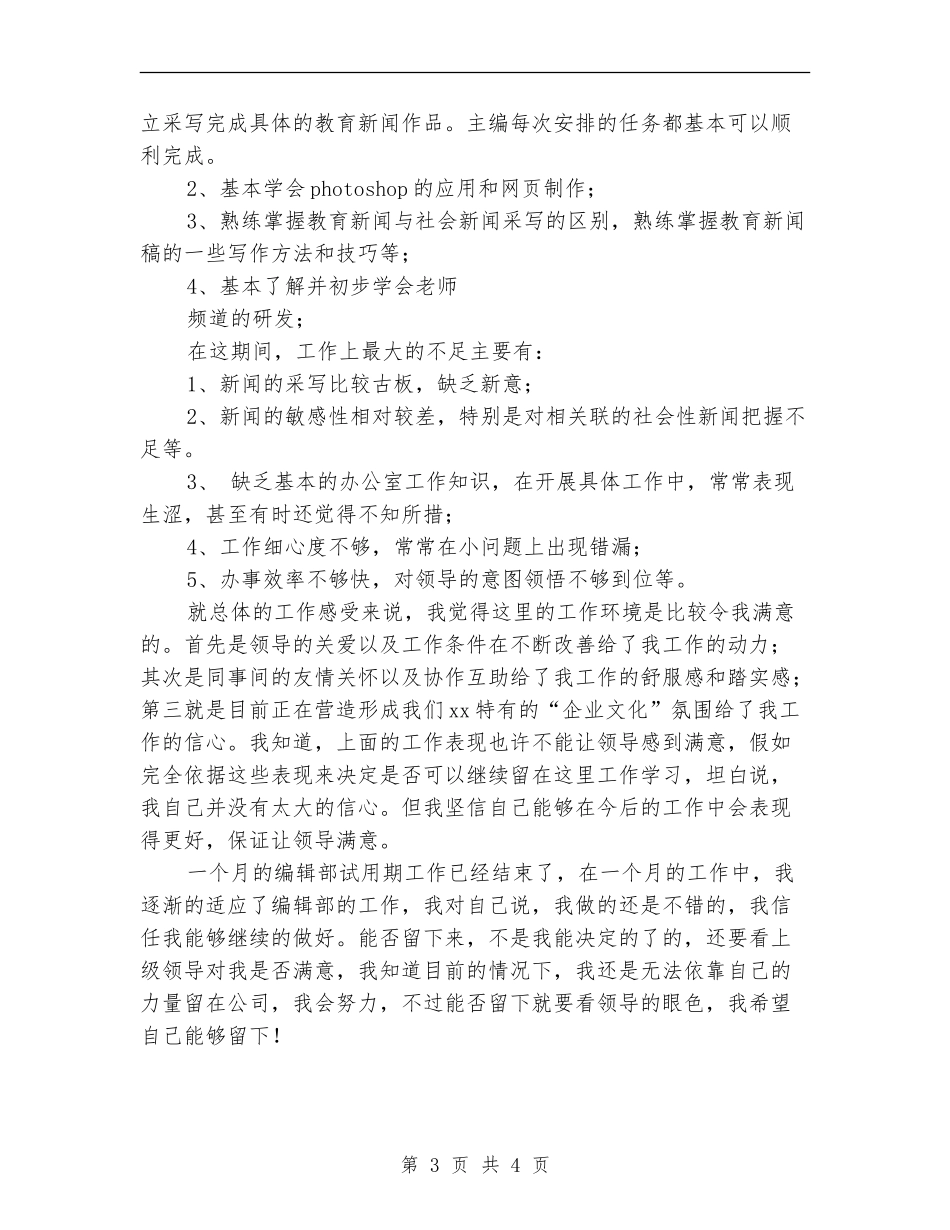 编辑部人员试用期工作总结_第3页