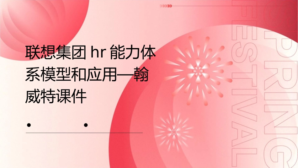 联想集团HR能力体系模型和应用—翰威特课件_第1页