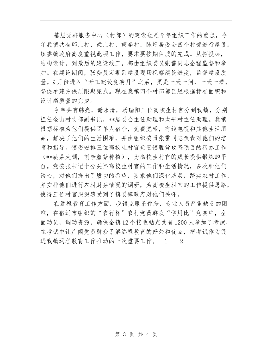 2024年11月乡镇组织工作总结_第3页