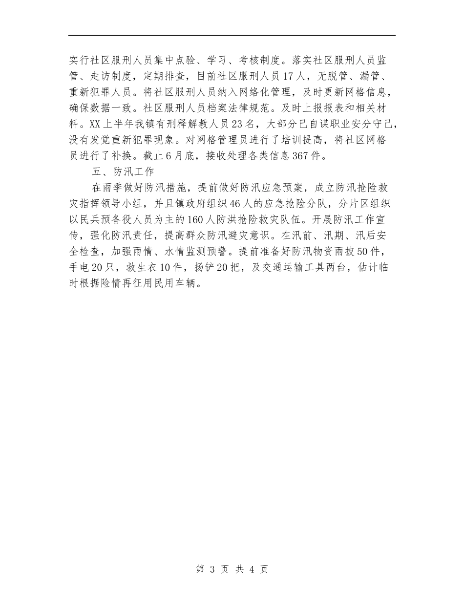 2024年镇综治办公室半年工作总结_第3页