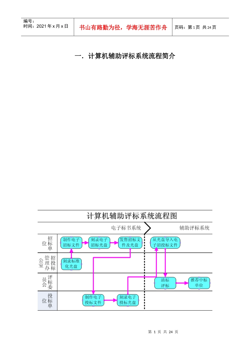 计算机辅助评标系统流程简介_第1页