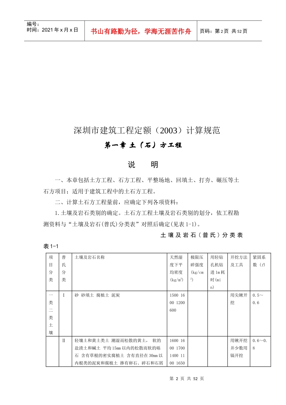 试谈深圳市建筑工程定额计算规范_第2页