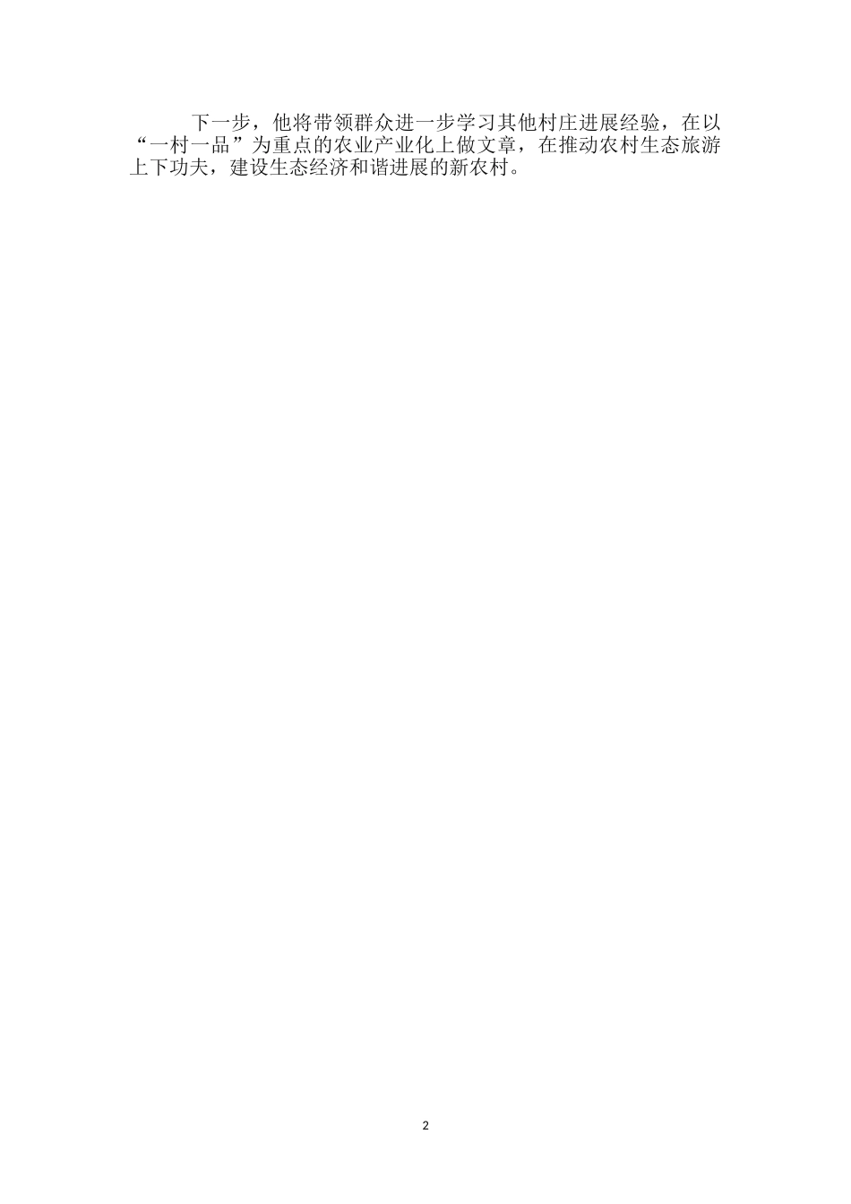 村民小组长个人事迹材料_第2页