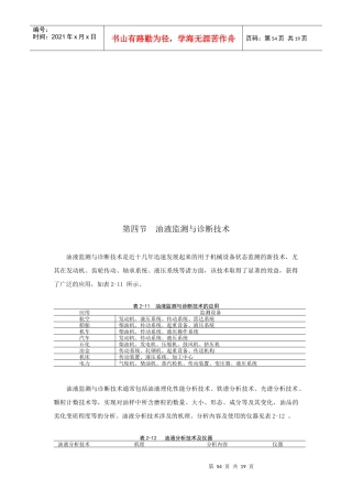 试谈油液监测与诊断技术