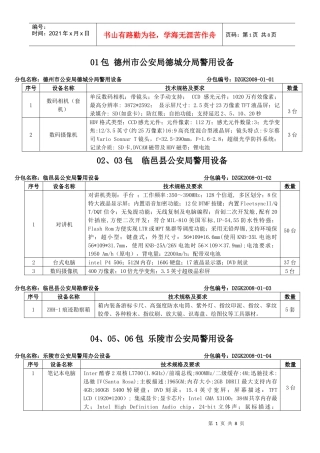 货物清单doc-德州市正道招标服务有限责任公司