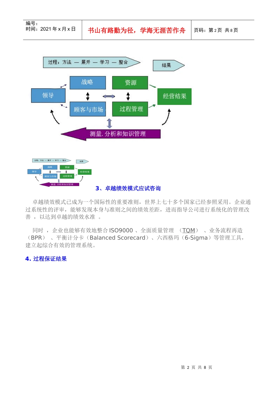 谈卓越绩效管理模式咨询_第2页