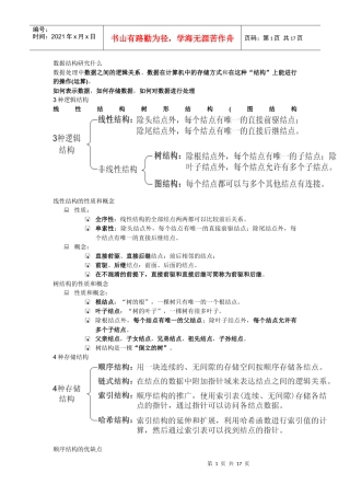 试谈数据结构研究
