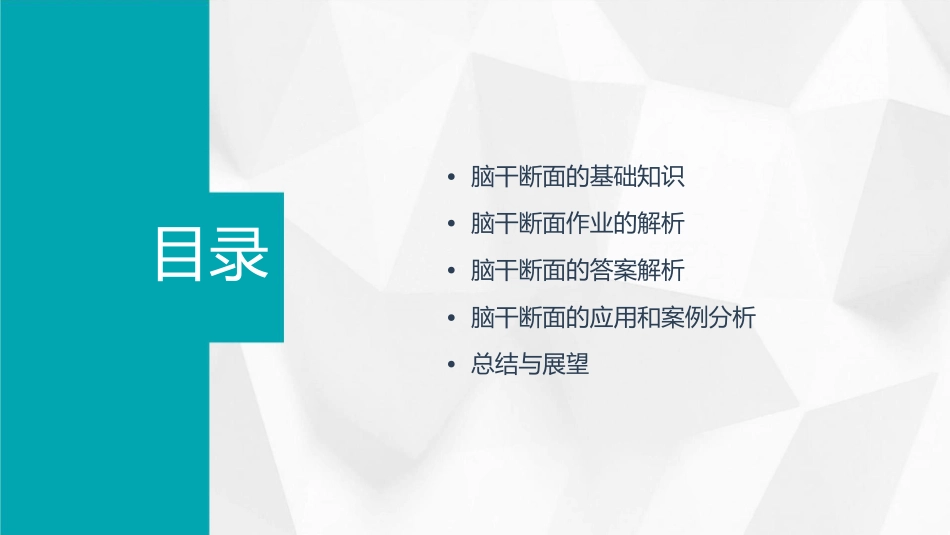 脑干断面作业及答案课件_第2页