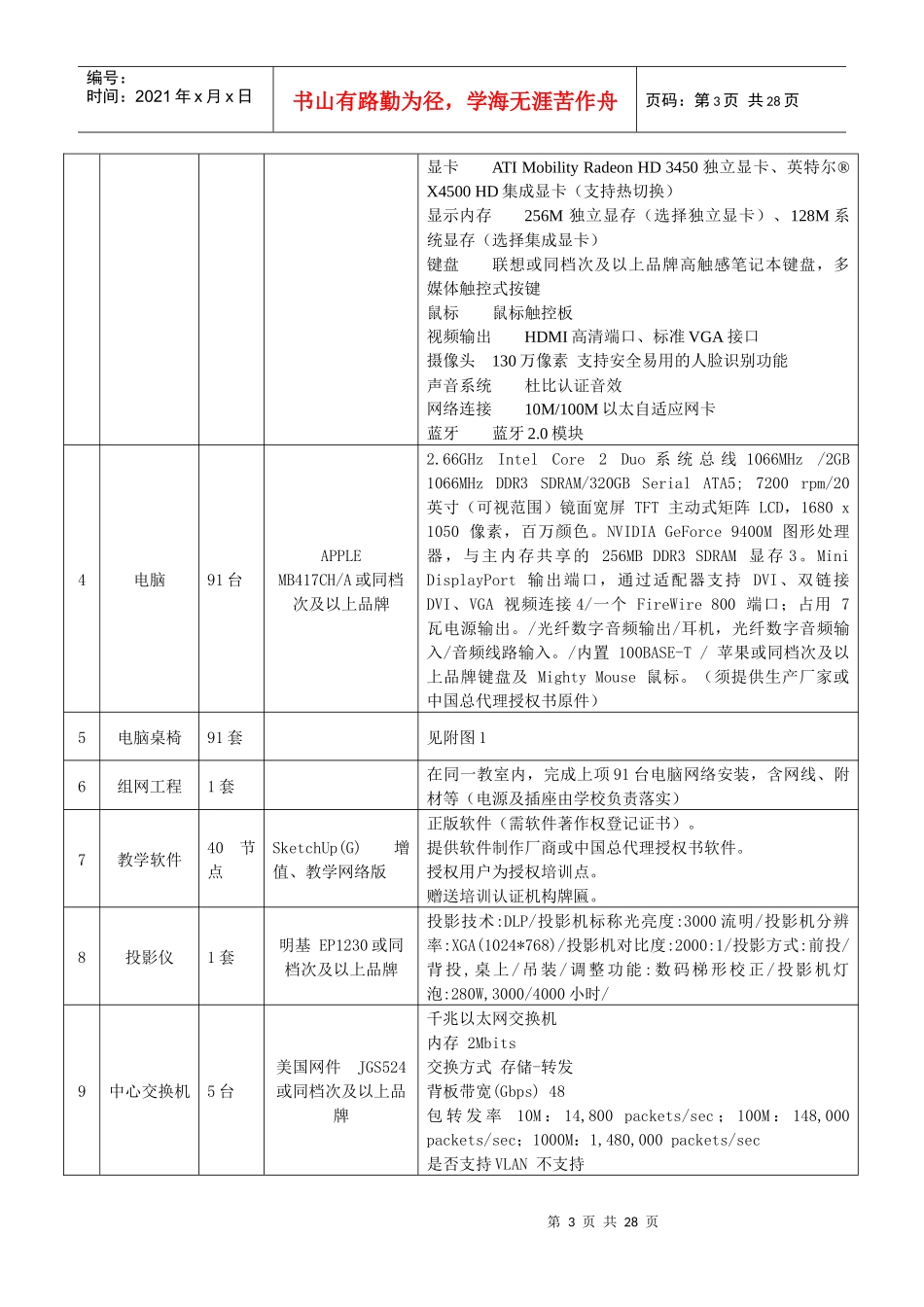 货物需求一览表-广西云龙招标有限公司_第3页