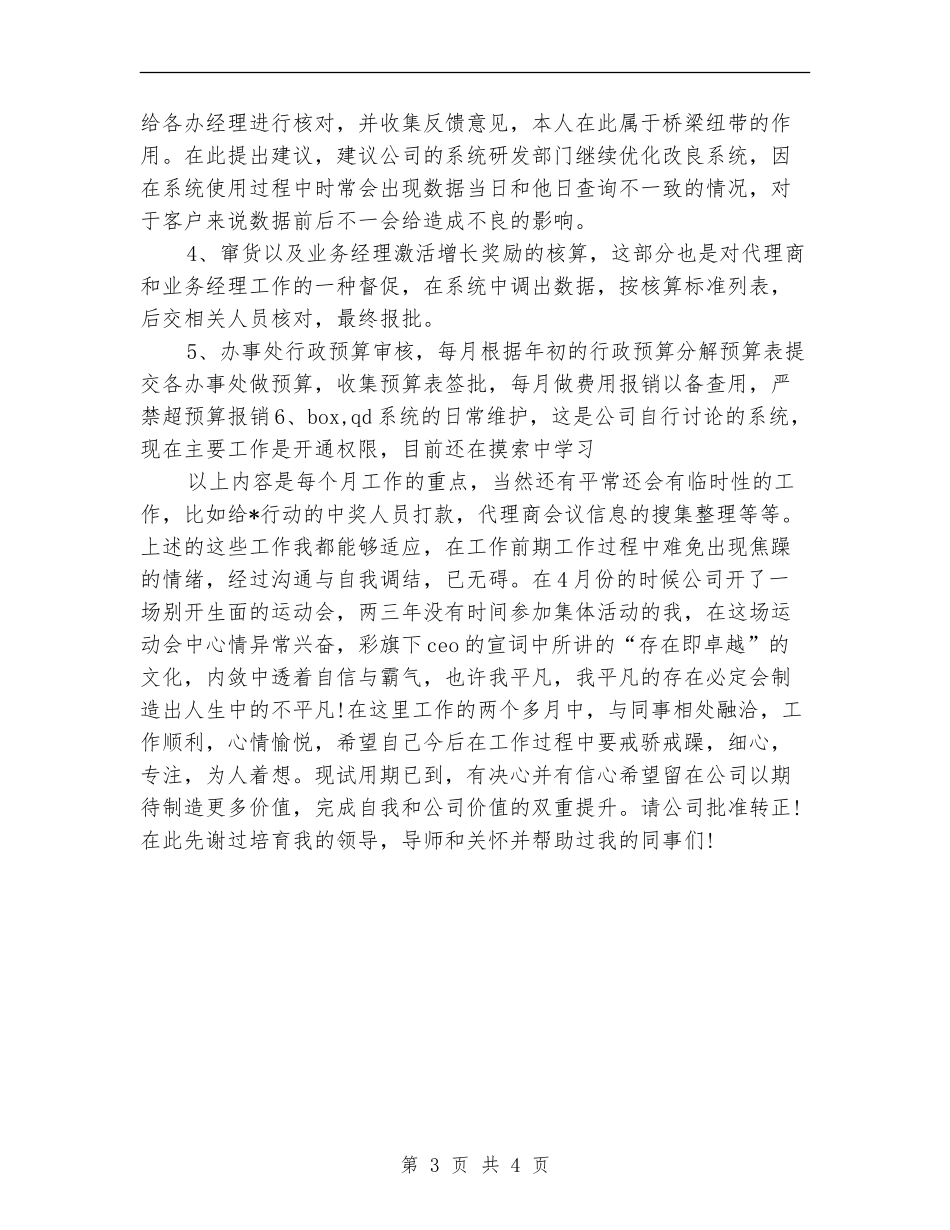 试用期工作总结销售员报告_第3页