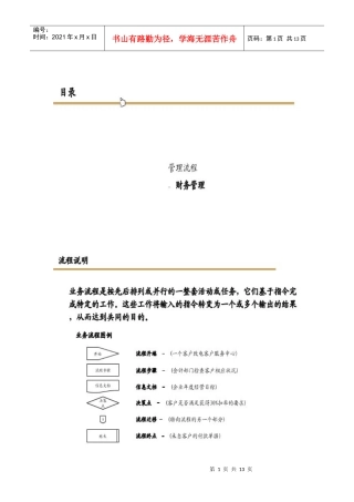 财务管理流程[1]