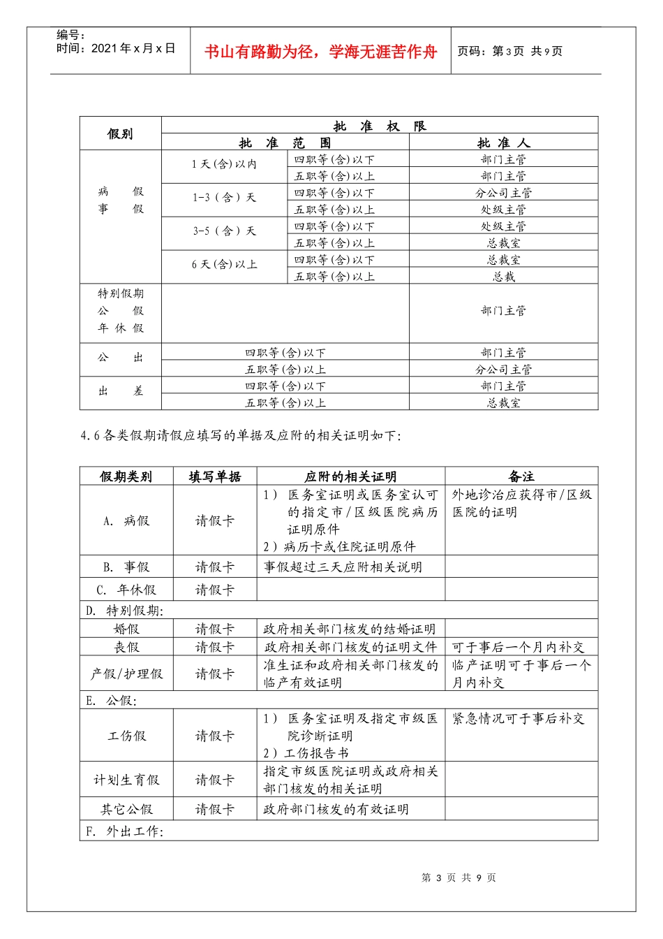 请假管理办法_第3页
