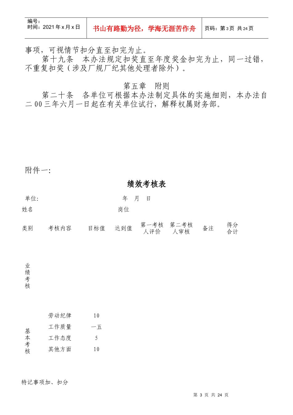 财会人员绩效考核管理办法_第3页