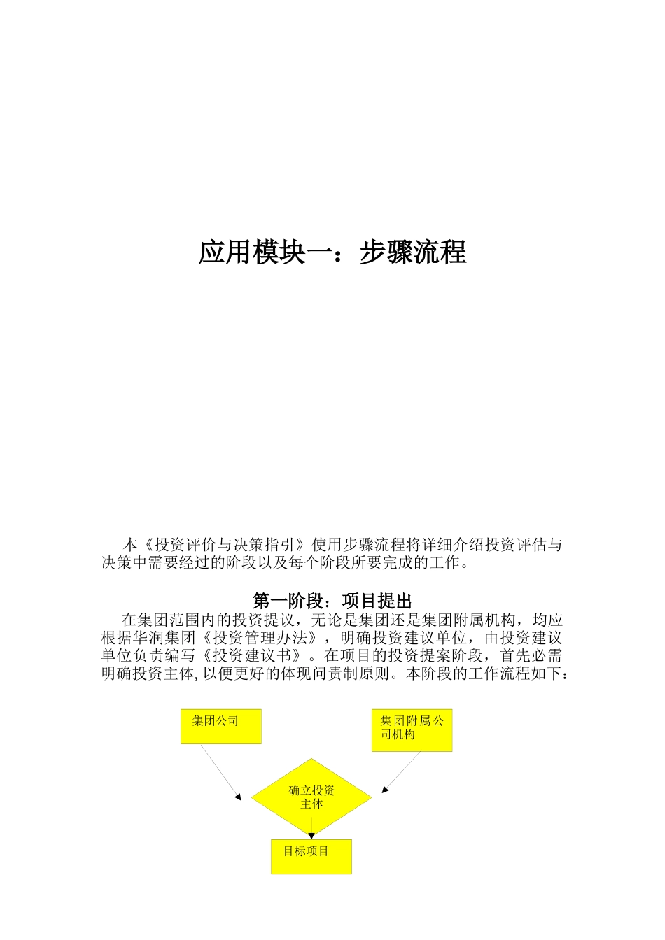 论投资评价与决策指引的步骤流程_第1页