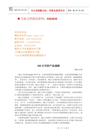 试论某公司的产品战略