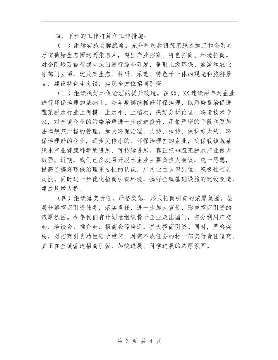 镇招商引资半年总结及下半年工作措施_第3页