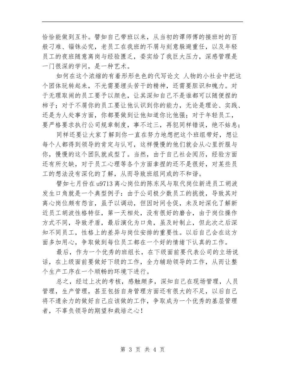 公司管理层个人工作总结_第3页