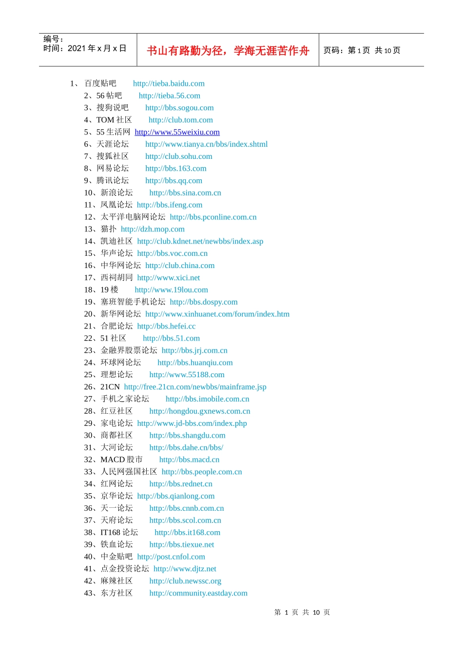 论坛推广必用的网站_第1页