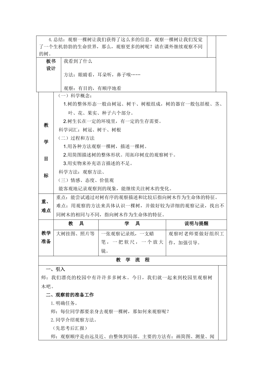 2024-2024年教科版小学《科学》三上教案集_第3页