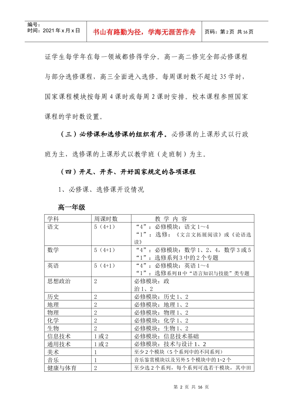课程建设发展规划doc-广州市第四十七中学课程建设发展规_第2页