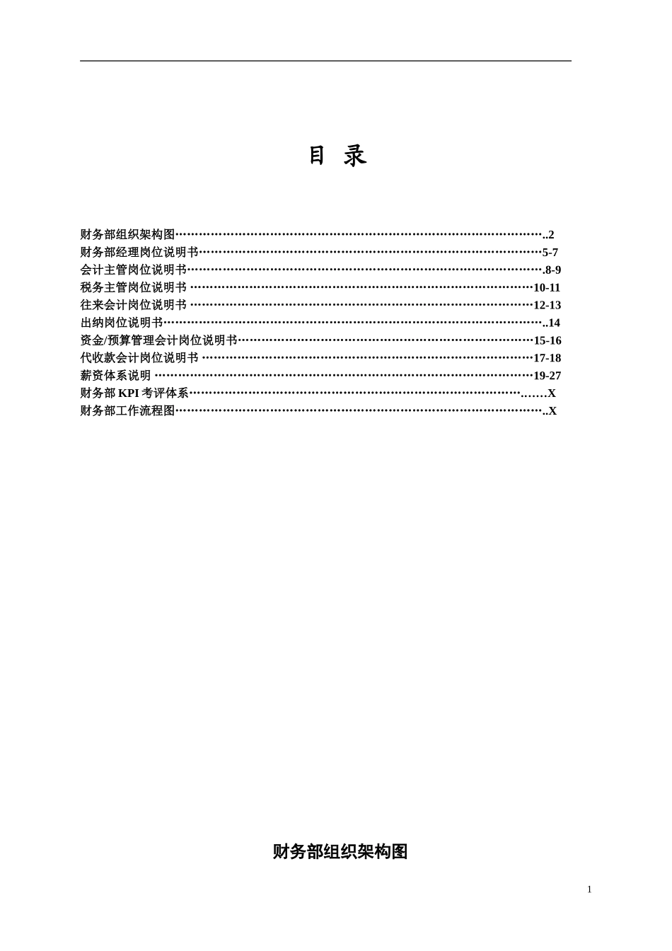 财务部内部管理体系手册_第2页
