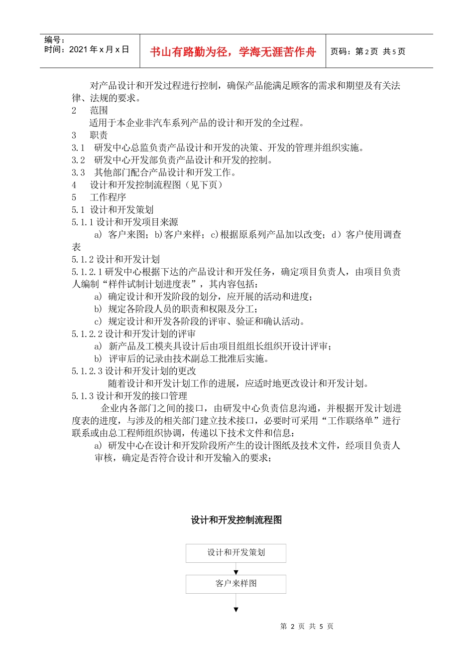 设计开发控制管理办法文档_第2页