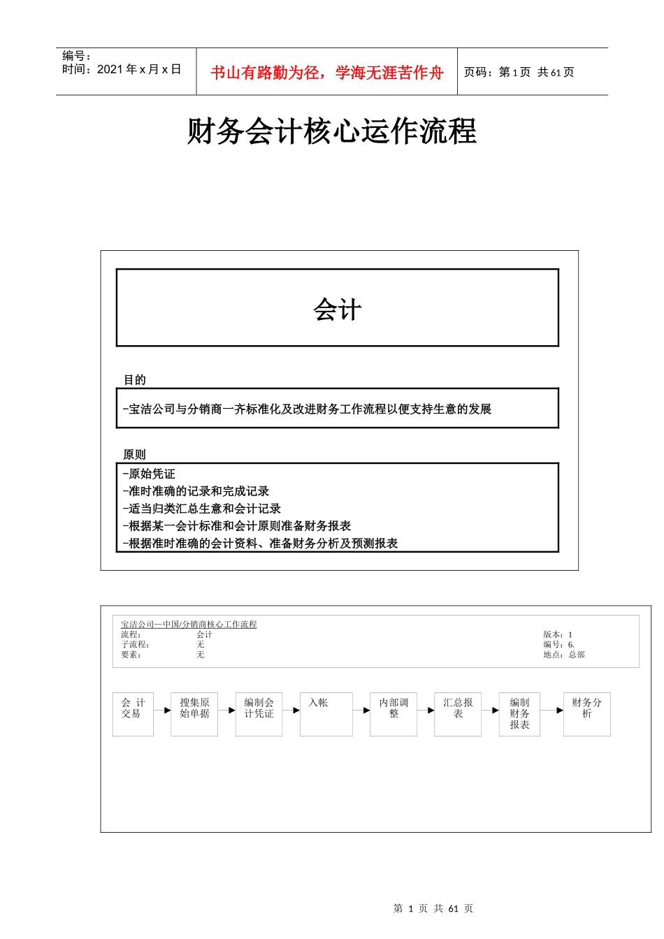 财务会计核心流程教材_第1页