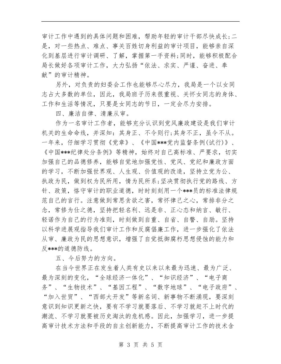 审计专员年终个人工作总结【新版】_第3页
