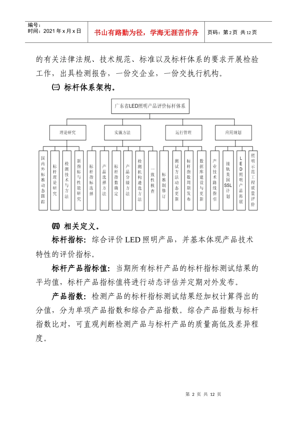 试论广东省LED路灯产品评价标杆体系管理规范_第2页