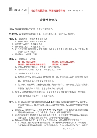货物放行流程1