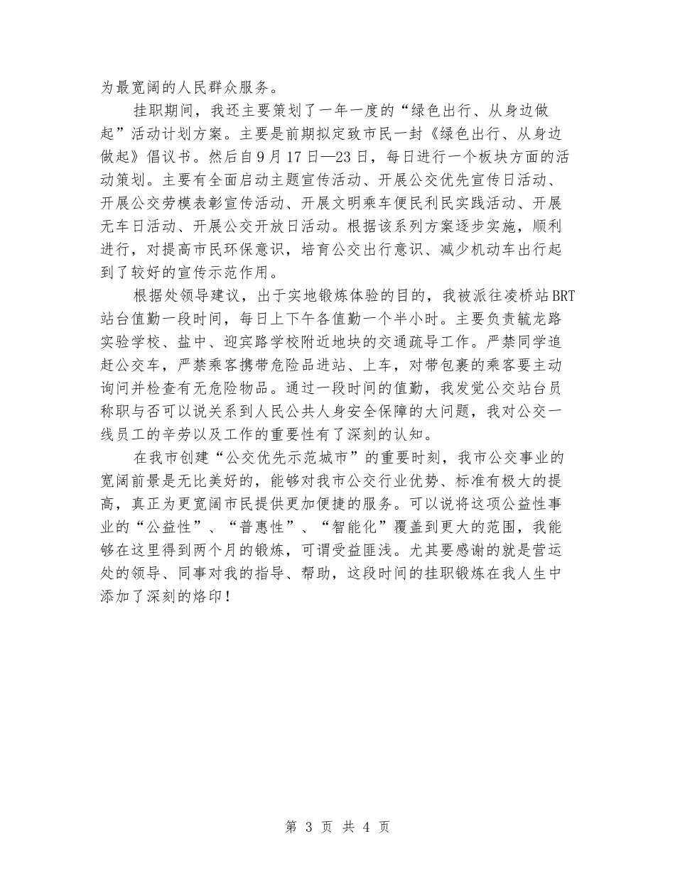 公交总公司挂职个人总结_第3页