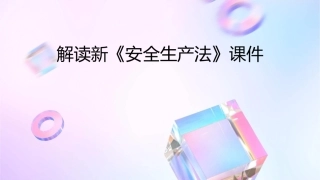 解读新《安全生产法》课件